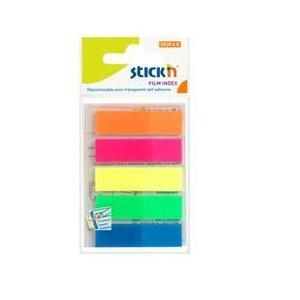 BANDERITAS ADHESIVAS STICK ON FLUO x 5 colores