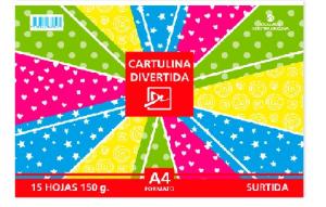 BLOC CARTULINA DIVERTIDA FORMATO A4 DL x 15 hojas