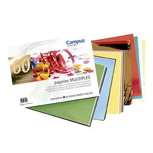 BLOC PAPEL Y CARTULINA COLOR FORMATO A4 CAMPUS x 60 hojas