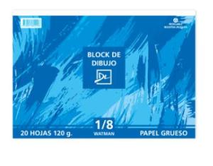 BLOC DIBUJO 1/8 W DALI 120 grs 20 h MEDIUM