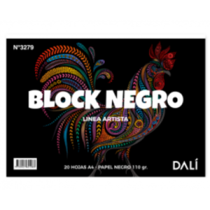 BLOC NEGRO A4  DL 20 hj