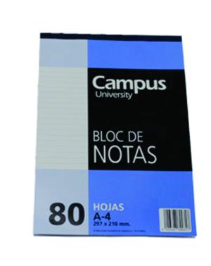 BLOC RAYADO CAMPUS 80 h A4 210 x 297 mm