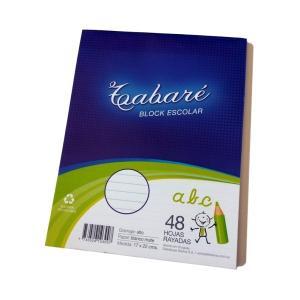 BLOC RAYADO FORMATO 17 x 22 cm TABARE 48 hojas