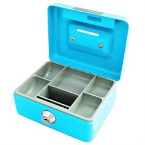 CAJA DE SEGURIDAD METALICA CASH BOX 12 x 9 cm