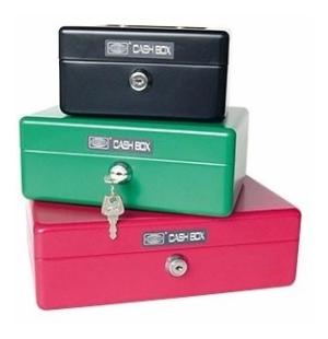 CAJA DE SEGURIDAD METALICA CASH BOX 20 x15 cm