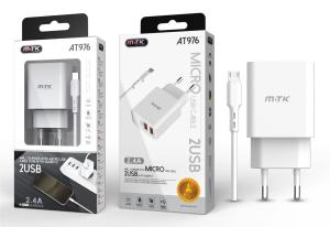 CARGADOR CON CABLE M-TK  AT976 MICRO USB