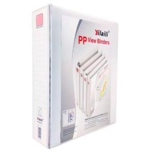 CARPETA FORRADA EN PVC 2 ANILLOS A4 BLANCA LOMO 8 CM YIL