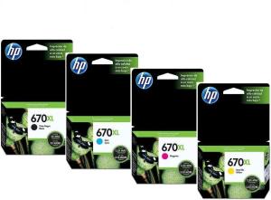 CARTUCHO INK JET HP 670 XL LARGA DURACION