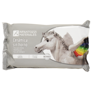 CERAMICA SIN HORNO INFANTOZZI 1000 grs GRIS