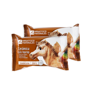 CERAMICA SIN HORNO INFANTOZZI  250 grs TERRACOTA