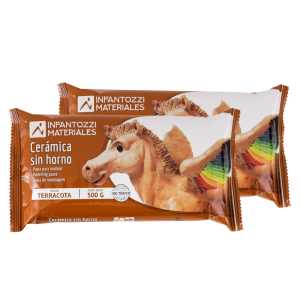 CERAMICA SIN HORNO INFANTOZZI  500 grs TERRACOTA