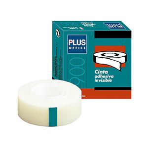 CINTA ADHESIVA INVISIBLE  PLUS OFFICE 19 mm x 33 m