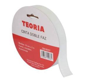 CINTA ADHESIVA TEORIA DOBLE FAZ FOAM 18 mm x 2 m