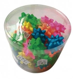 COCARDAS DE COLORES NEON 3.8 cm x 50 unidades
