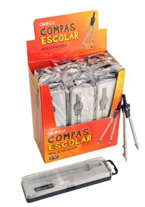 COMPAS OMEGA GRAFO CON ESTUCHE