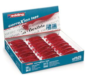CORRECTOR EN CINTA EDDING EXHIBIDOR X 24 UN