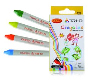 CRAYOLAS DE CERA TRIANGULARES JUMBO x 12