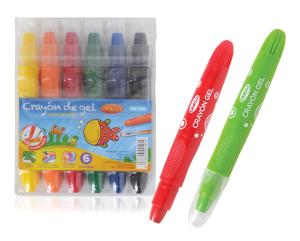 CRAYONES DE GEL OMEGA 6 COLORES