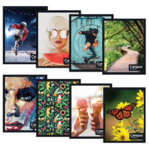CUADERNO CON ESPIRAL RAYADO 48 h CAMPUS TAPA FLEX