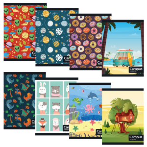 CUADERNO CAMPUS RAYADO TAPA FLEXIBLE 48 h