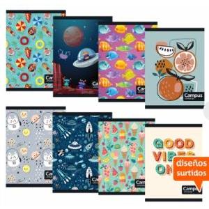 CUADERNO CAMPUS RAYADO TAPA FLEXIBLE 96 h