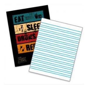 CUADERNO PAPIROS  FLEX DOBLE RAYA 48 h