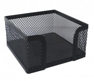 CUBO PORTANOTAS METAL CALADO PLUS OFFICE  5 cm