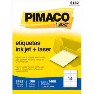 ETIQUETAS PIMACO 6182 33.9x101.6 MM (1400 un.)