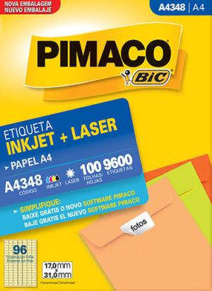 ETIQUETAS PIMACO A4348 17 mm X 31 mm ( 9600 un)