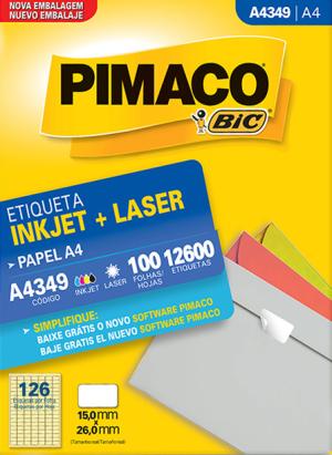 ETIQUETAS PIMACO A4349 15 MM X 26 MM (12600 un.)