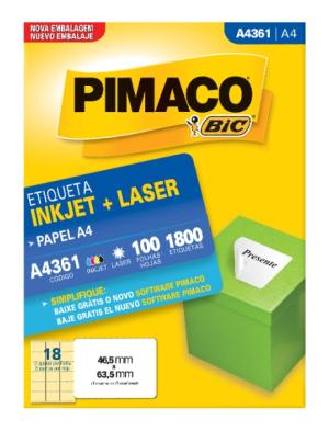 ETIQUETAS PIMACO A4361 46 MM X 63 MM (1800 un.)