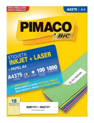 ETIQUETAS PIMACO A4375 32 MM X 104 MM (1800 un.)