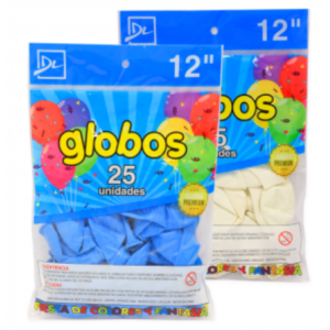 GLOBO LISO 30 cm 25 unidades