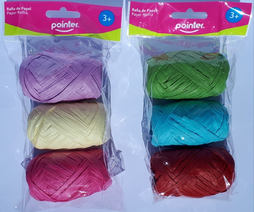 Papelería Valman - HILO DE PAPEL RAFIA POINTER x 3 un.