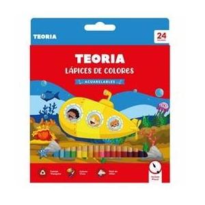 LÁPICES 24 COLORES TEORIA ACUARELABLES