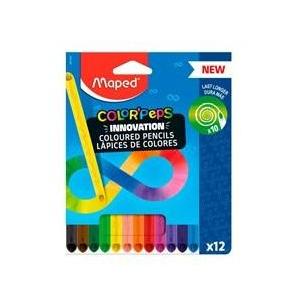 LÁPICES DE 12 COLORES MAPED PEPS INFINITY