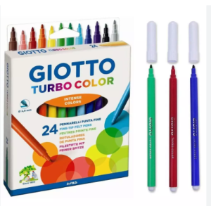 MARCADORES DE COLORES GIOTTO TURBO MAXI FINO X 24