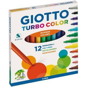MARCADORES DE COLORES GIOTTO TURBO MAXI GRUESO X12