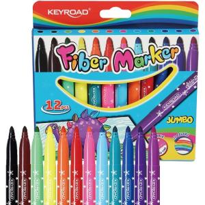 MARCADORES GRUESOS KEYROAD x 12 colores
