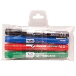 MARCADOR DE PIZARRA PLUS OFFICE 230 x 4 COLORES