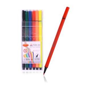 MARCADOR OMEGA TRAZO FINO ESTUCHE X 6 COLORES