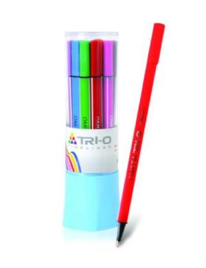 MARCADOR OMEGA TRIO EXTRAFINO estuche x 18 colores