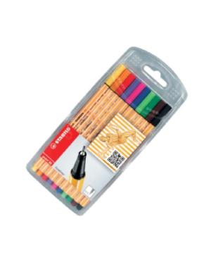 MARCADOR STABILO POINT 88 EXTRAFINO estuche x 10 colores