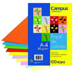 PAPEL DE COLOR SUAVE CAMPUS 100 h 80gms