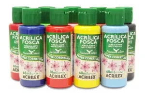 PINTURA ACRILICA ACRILEX 60 ml colores BASICOS