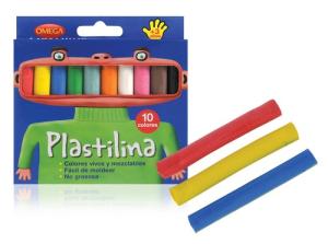 PLASTILINA OMEGA x 10 COLORES