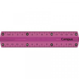 REGLA PLASTICA FLEXIBLE CAMPUS 15 cm