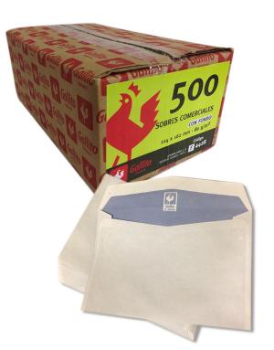SOBRE COMERCIAL 114x162 mm con fondo GALLITO F4428