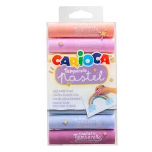 TEMPERA SOLIDA CARIOCA x 6 colores pasteles