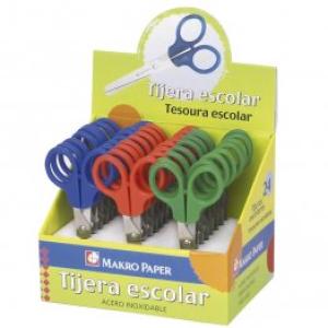 TIJERA ESCOLAR CAMPUS MANGO PLASTICO COLOR